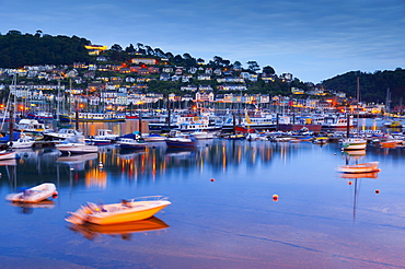 Kingswear from Dartmouth and River Dart, Devon, England, United Kingdom, Europe