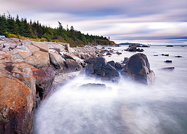 West Quoddy Lighthouse, Lubec, Maine, New England, United States of America, North America