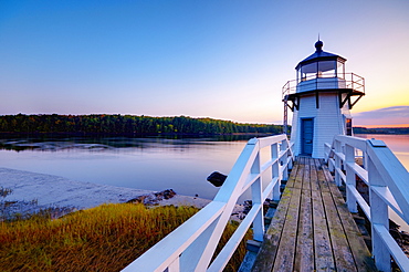 Doubling Point Light, Maine, New England, United States of America, North America