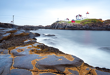 Cape Neddick (The Nubble) Lighthouse, Cape Neddick, Maine, New England, United States of America, North America