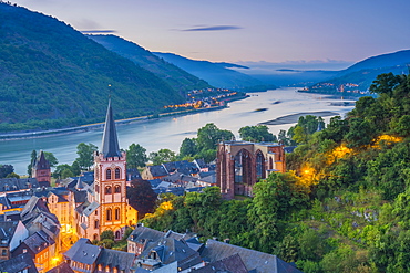 Bacharach on the River Rhine, Rhineland Palatinate, Germany, Europe