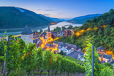 Bacharach on the River Rhine, Rhineland Palatinate, Germany, Europe