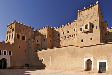 Exterior of the Kasbah Taourirt in Ouarzazate, Morocco