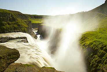 Gullfoss waterfall in the southwest, Iceland, Polar Regions