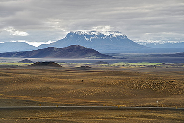 Herdubreid, 1682m, in the Odadahraun landscape of the northeast area, Iceland, Polar Regions