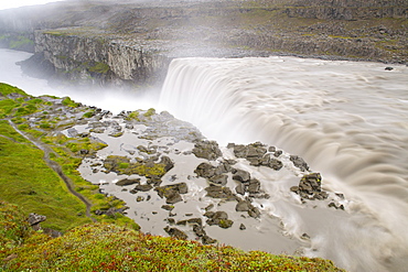 Dettifoss waterfall near Myvatn in Vatnajokull National Park, northeast area, Iceland, Polar Regions