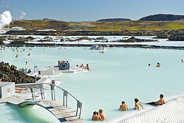 The Blue Lagoon near Reykjavik, Iceland, Polar Regions