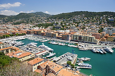 Harbour, Nice, Provence, Cote d'Azur, French Riviera, France, Mediterranean, Europe