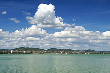 View across Lake Balaton from Tihany, Hungary, Europe