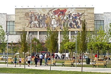 The National Historical Museum in Tirana, capital of Albania, Europe