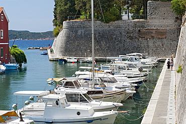 The Fosa harbour in Zadar, Adriatic Coast, Croatia, Europe