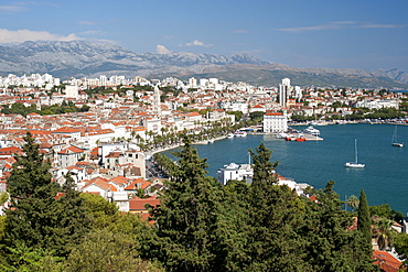 View of the city of Split, Adriatic Coast, Croatia, Europe