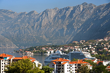 Kotor town and Kotor Bay, UNESCO World Heritage Site, Montenegro, Europe