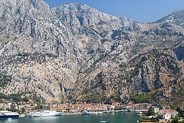 Kotor town and Kotor Bay, UNESCO World Heritage Site, Montenegro, Europe