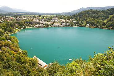 Lake Bled in the Julian Alps, Slovenia, Europe