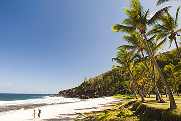 Grande Anse beach on the French island of Reunion in the Indian Ocean, Africa