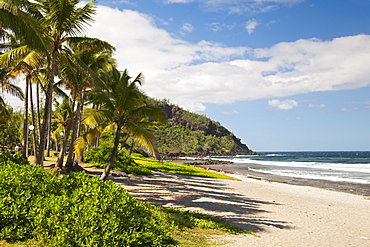 Grande Anse beach on the French island of Reunion in the Indian Ocean, Africa