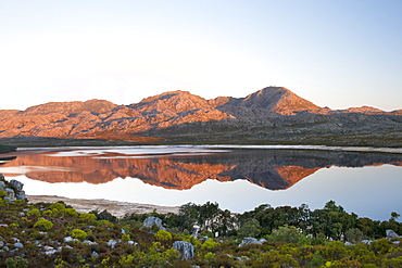 Steenbras Dam in the Western Cape Province of South Africa, Africa