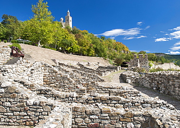 The Tsarevets fortress in Veliko Tarnovo in Bulgaria, Europe