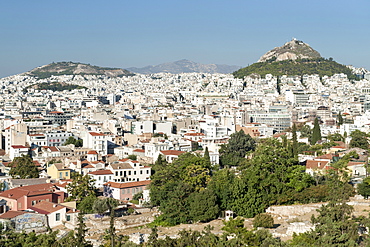 View across Athens, the capital of Greece, Europe