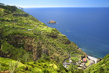 The valley at Ribeira da Janela on the island of Madeira.