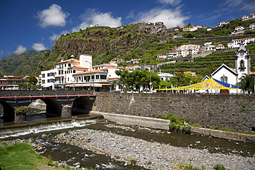 Ribeira Brava on the coast of Madeira.