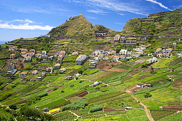 Scenery around the village of Caldeira on the south coast of Madeira.