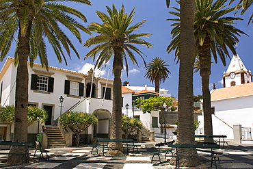 The town of Vila Baleira on the Portuguese Atlantic island of Porto Santo.