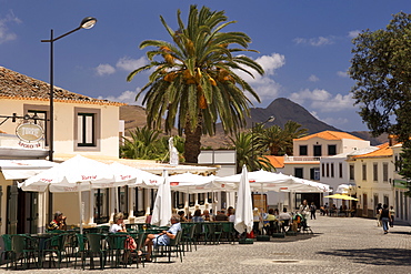 The town of Vila Baleira on the Portuguese Atlantic island of Porto Santo.