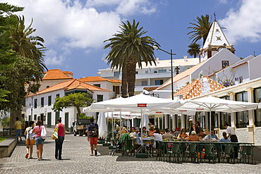 The town of Vila Baleira on the Portuguese Atlantic island of Porto Santo.