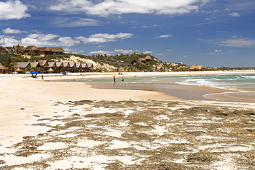 View along the coast at Barra beach near Inhambane in southern Mozambique.