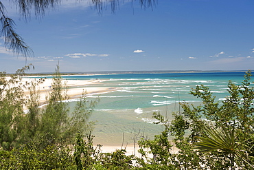 View along the coast at Barra beach near Inhambane in southern Mozambique.