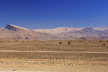 View of the Eastern Hajar mountains (Hajar ash Sharq) in Oman.