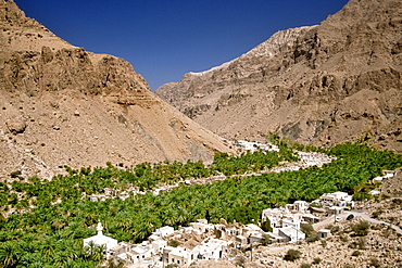 View of Wadi Tiwi in Oman.