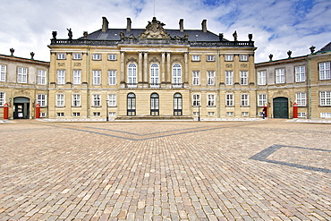 Christian VIIIâ€™s Palace (Levetzauâ€™s Palace) at Amalienborg in Copenhagen, Denmark, Scandinavia, Europe