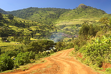 Chesowri village on the foothills of Mount Elgon in eastern Uganda.