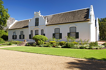 Manor house of the Boschendal wine estate in Franschhoek, Western Cape, South Africa