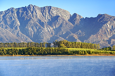 Dawn view of Theewaterskloof dam, Western Cape Province, South Africa.