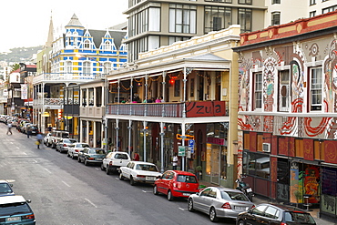 View down Long Street in Cape Town, South Africa.