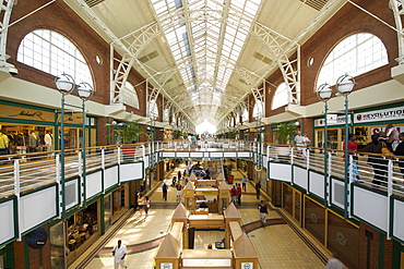 Interior of the waterfront shopping mall in Cape Town.