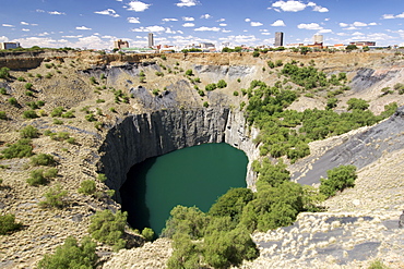 The Big Hole in Kimberley in South Africa's North-West Province. Also known as the KImberley mine, it was created during the diamond rush of the mid-nineteenth century.