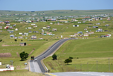 The N2 highway near the town of Idutywa in a region of South Africa's Eastern Cape Province formerly known as the Transkei.