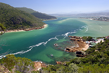 The Knysna lagoon on the Garden Route in South Africa.