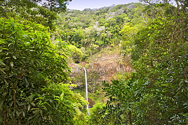 Cascade d'Antomboka, an 82-metre waterfall in Montagne d'Ambre National Park in northern Madagascar, Madagascar, Africa