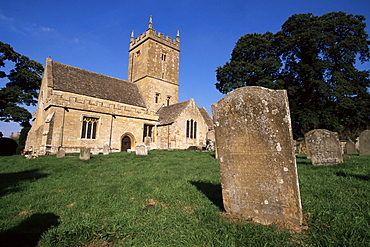 Medieval church of St. Eadburgha outside Broadway, The Cotswolds, Hereford & Worcester, England, United Kingdom, Europe