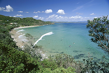 Watego's Beach, a popular surf break between Byron Bay and Cape Byron in the far north of the state, New South Wales (N.S.W.), Australia, Pacific