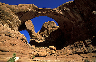 'Double Arch', Arches National Park, Utah, Usa'Double Arch', one of the landforms in this  spectacular park of eroded formations, including over 2000 arches