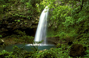 The lovely lower Bouma Waterfall in this famous national park on the south coast of Taveuni - the 'Garden Island', Bouma National Park, Taveuni, Fiji
