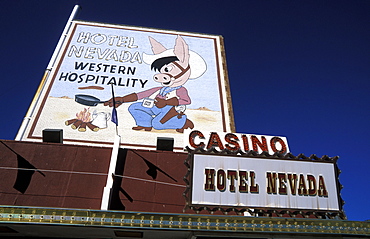 Casino in the historic mining town of Ely on Highway 50 - 'The Loneliest Road in America', The Great Basin, Ely, Nevada, USA