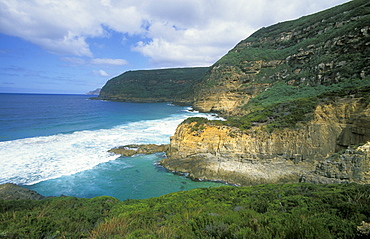 Remarkable Cave, an eroded coastal feature of arches and caves, south of Port Arthur, south east, Tasmania, Australia, Pacific